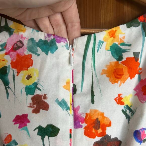 Talbot Runhof Floral Midi Dress Women’s 14 Sleeveless Cocktail Easter Spring - Picture 8 of 8